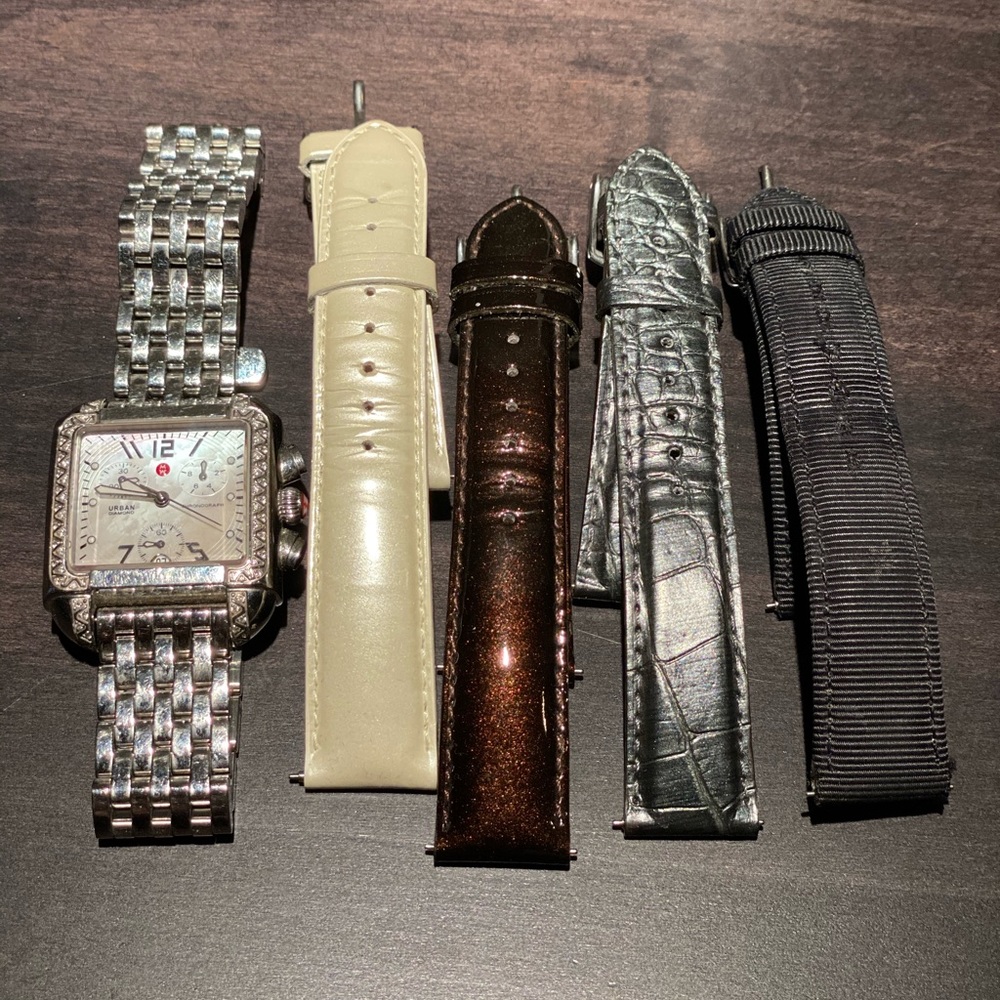 Michele Watch with diamonds and extra bands
